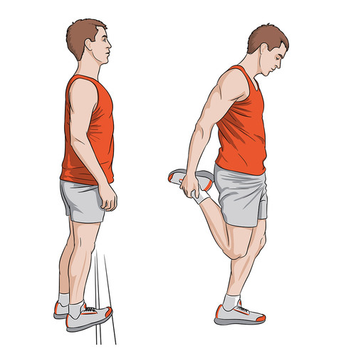 Illustration de posturologie et d'étirement